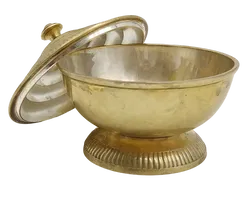 Dekorative Messingschale mit Deckel - Bild 2