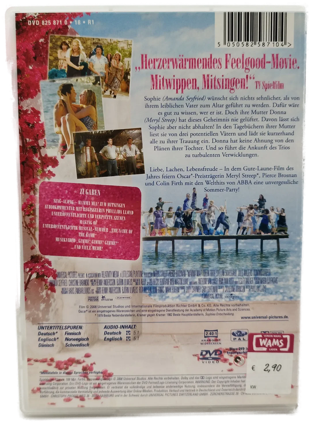 Mamma Mia!, Der Film - DVD / FSK6 – Bild 2