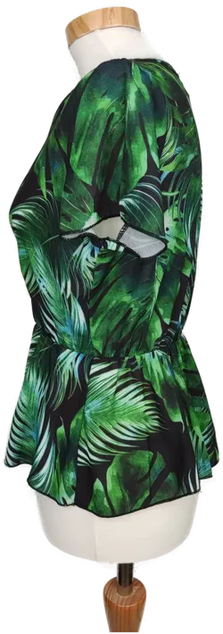 Mira & Co Damen Bluse grün/schwarz gemustert - S/36 - Bild 3