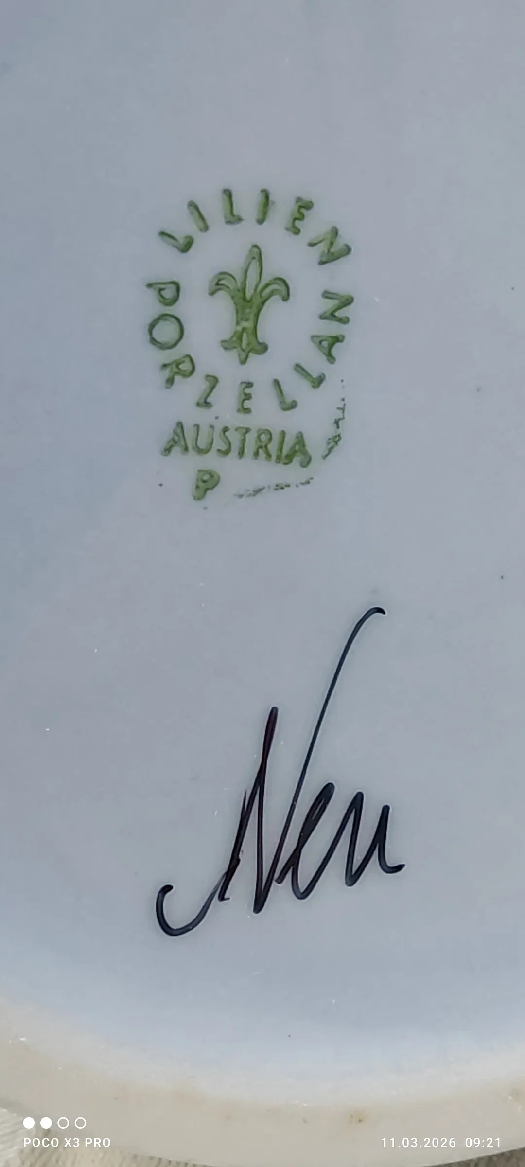Lilien Porzellan Kanne, Höhe 14,4cm – Bild 6