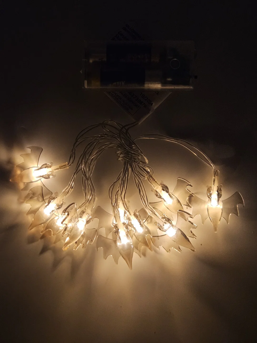 LED-Dekolichterketten für Halloween Set #4 (Geister, Fledermäuse, Kürbisse und Spinnen) – Bild 9