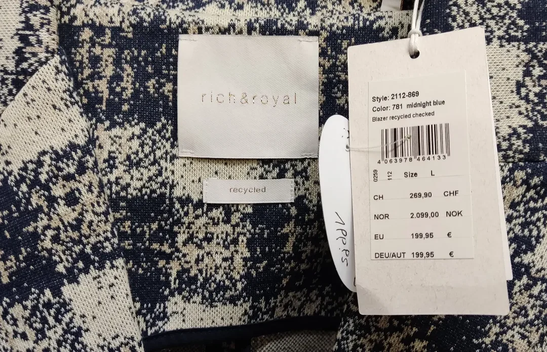 Rich & Royal 2112-869 Doppelreihiger Blazer mit großem Karo Gr. L – Bild 3