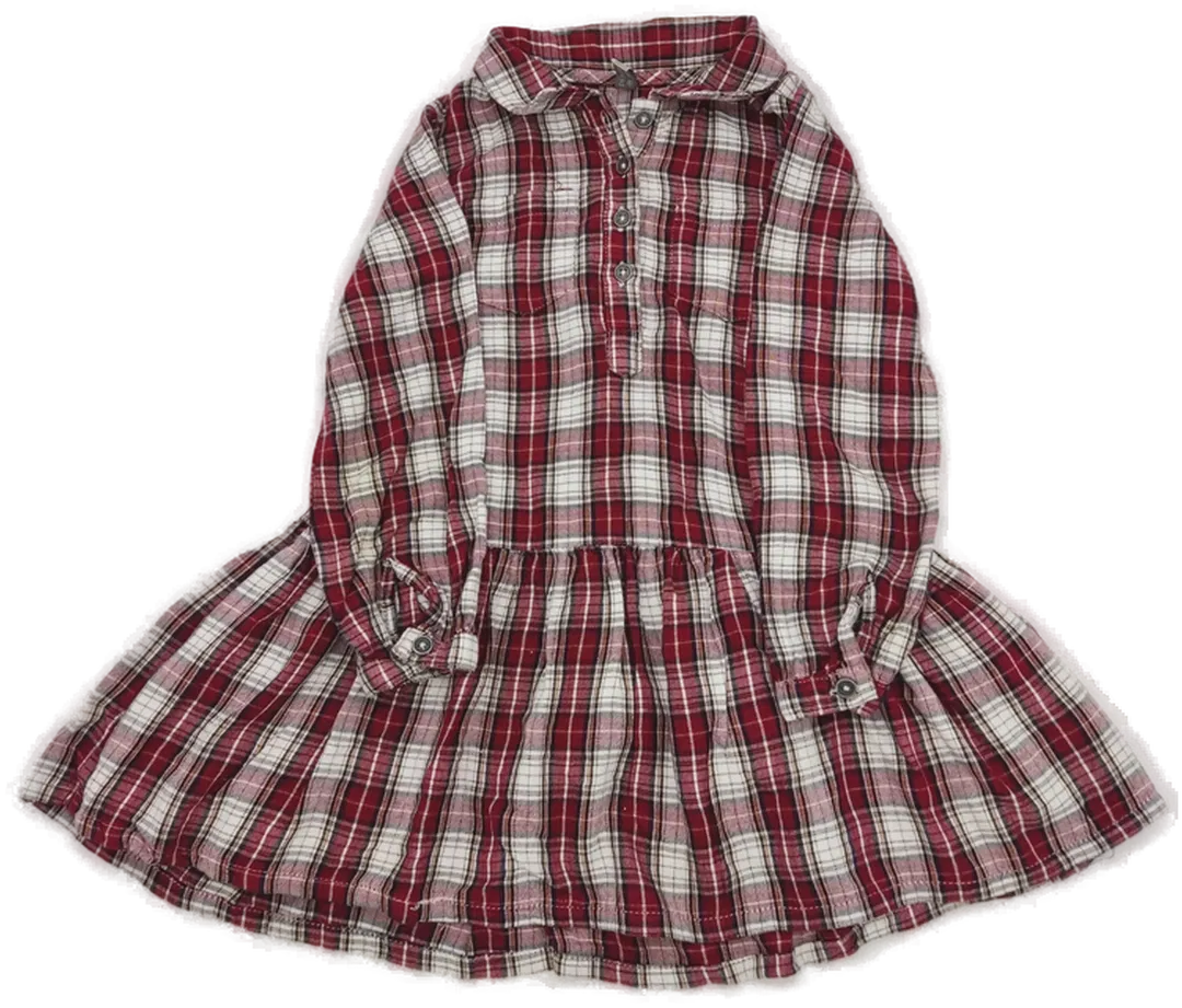 Losan Kinder Kleid kariert rot Gr. 98 cm(3 Jahre) - Bild 1