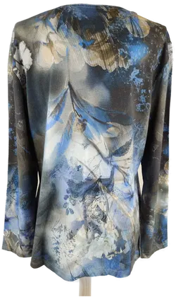 FLAMM Damen Pullover Blau/grau - L/40  - Bild 2