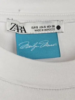 ZARA Herren T-Shirt, weiß - Größe L - Bild 5