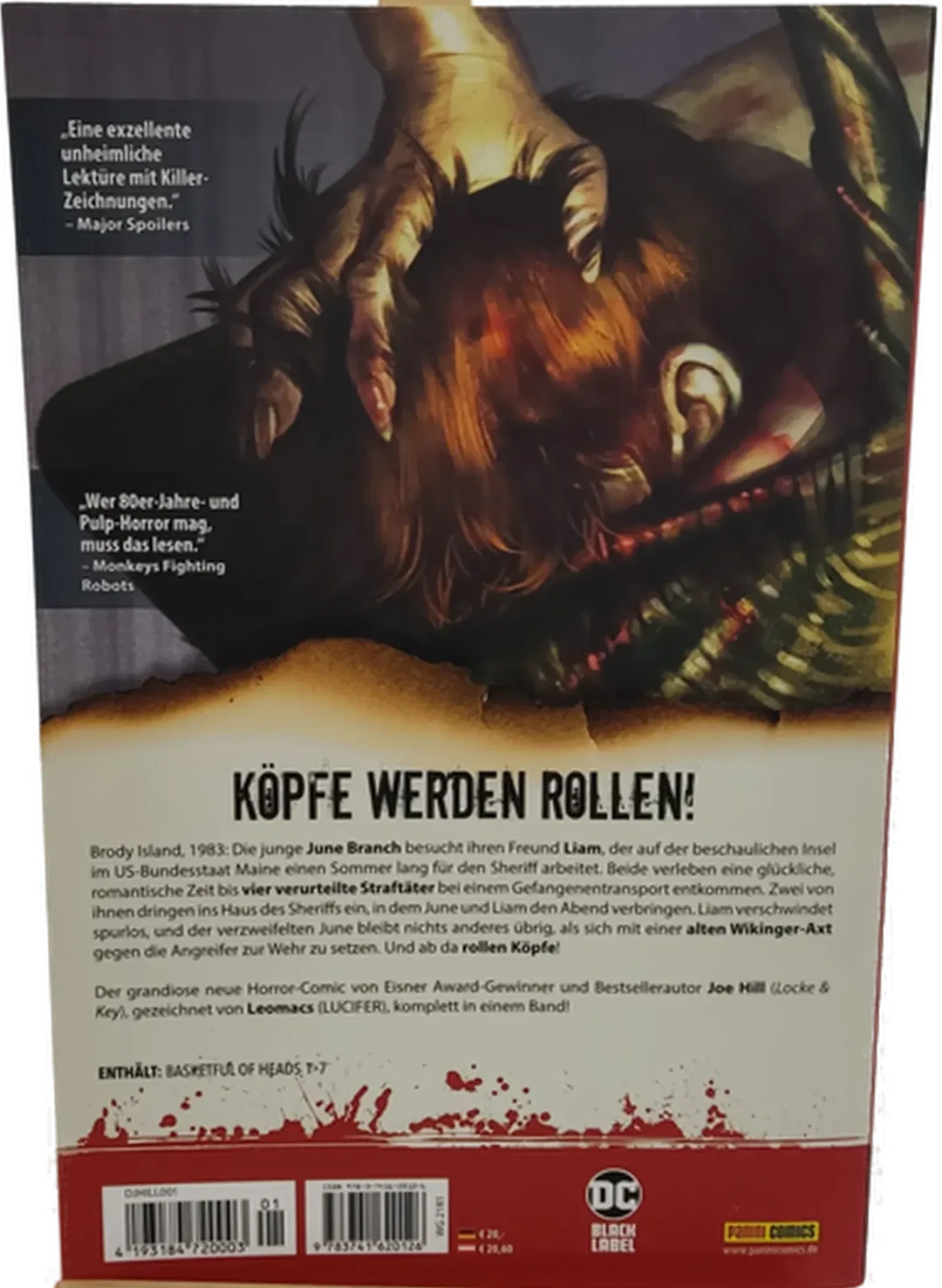 Buch Panni Comics Joe Hill "..ein Korb voller Köpfe" DC Black Label  – Bild 3