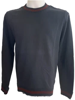 HUGO BOSS Herren Pullover Gr. L Slim Fit blau - Bild 1