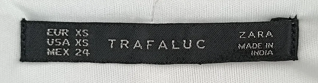 Zara Trafaluc Minikleid weiß Gr. XS – Bild 4