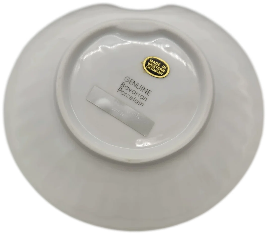 Bavarian Porcelain GENUINE Seifen Schale aus Porzellan mit Goldrand – Bild 3