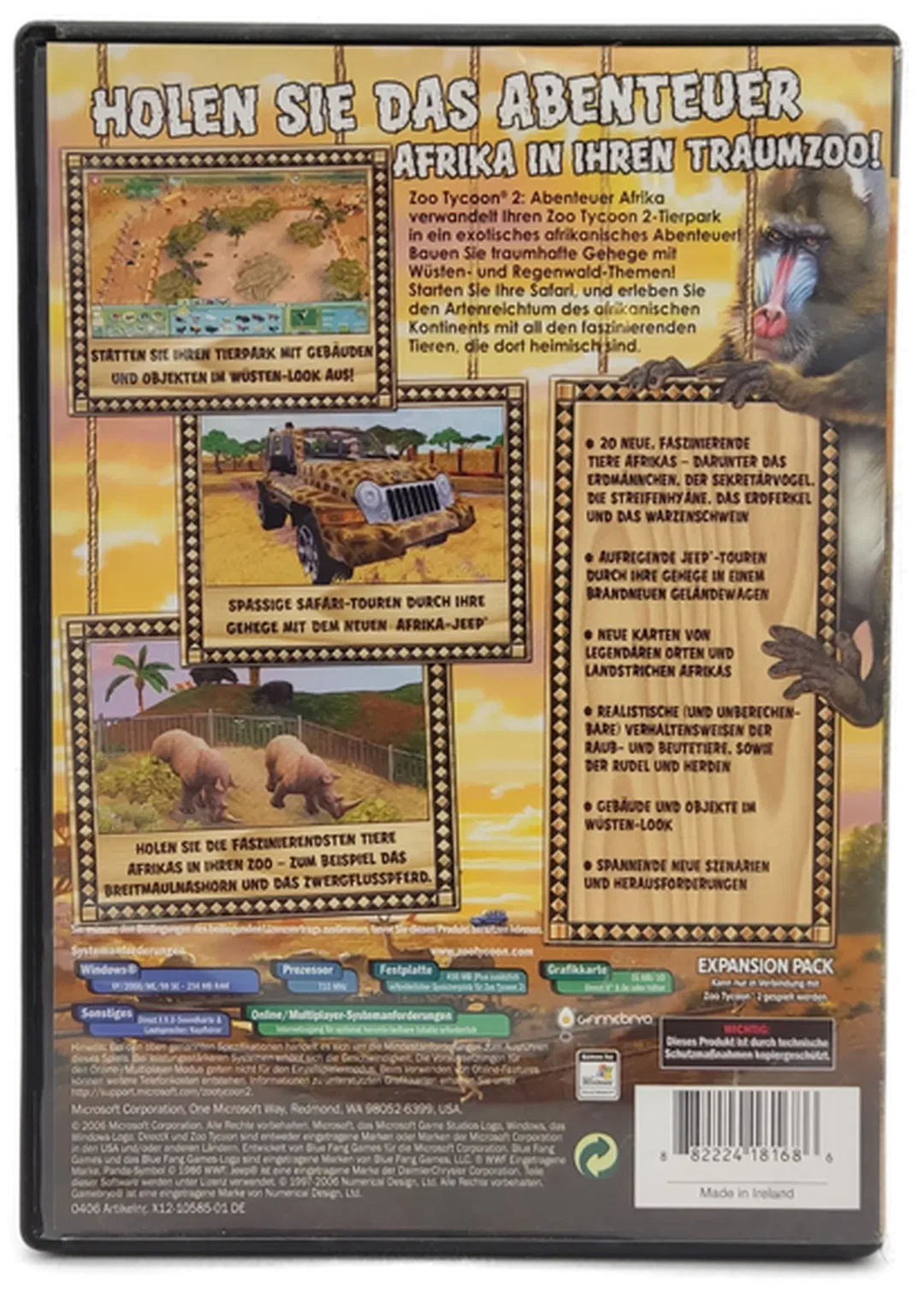 PC CD-ROM "Zoo Tycoon 2 Abenteuer Afrika" – Bild 2
