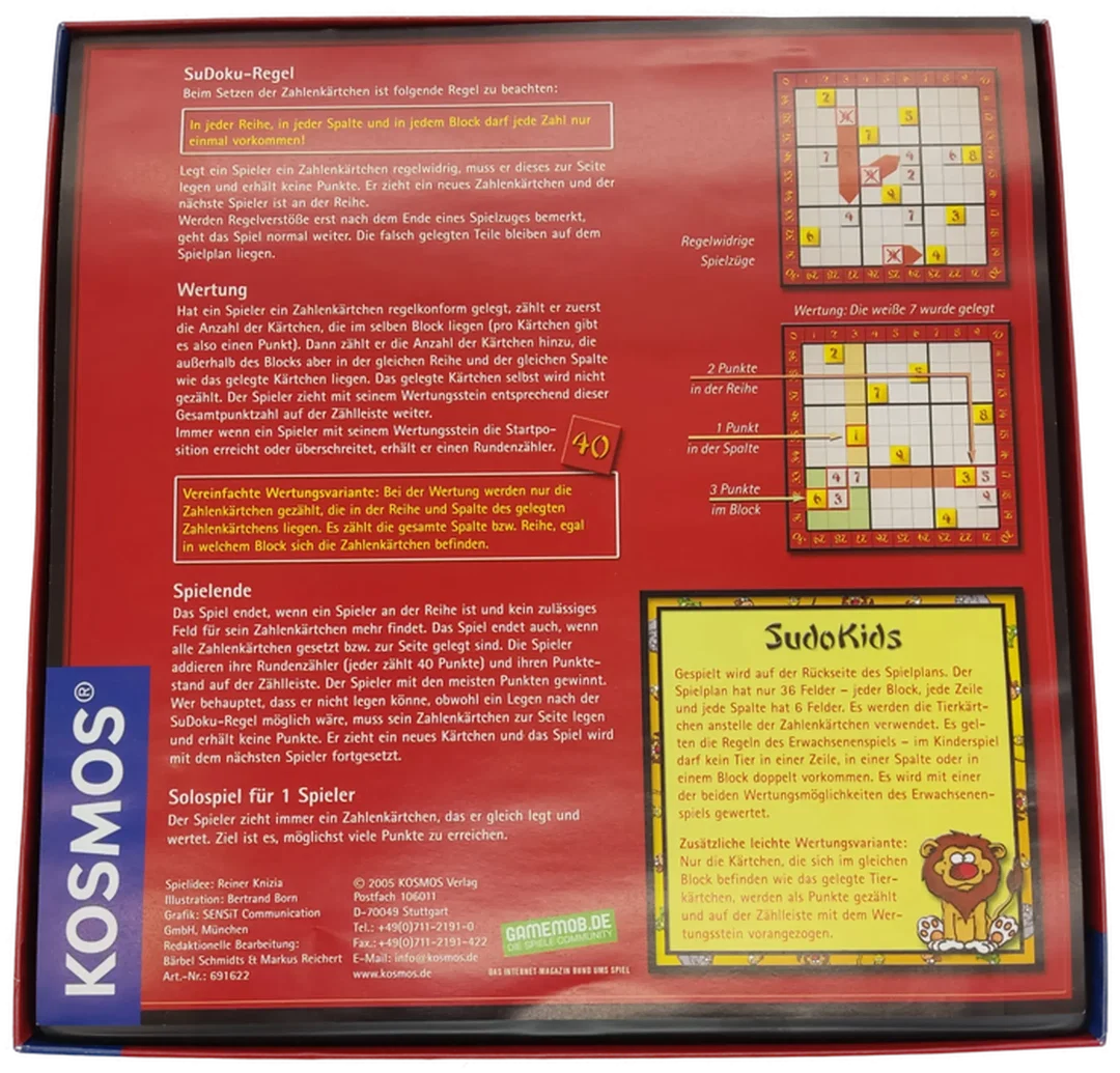 Kosmos "SuDoku" das Brettspiel – Bild 3