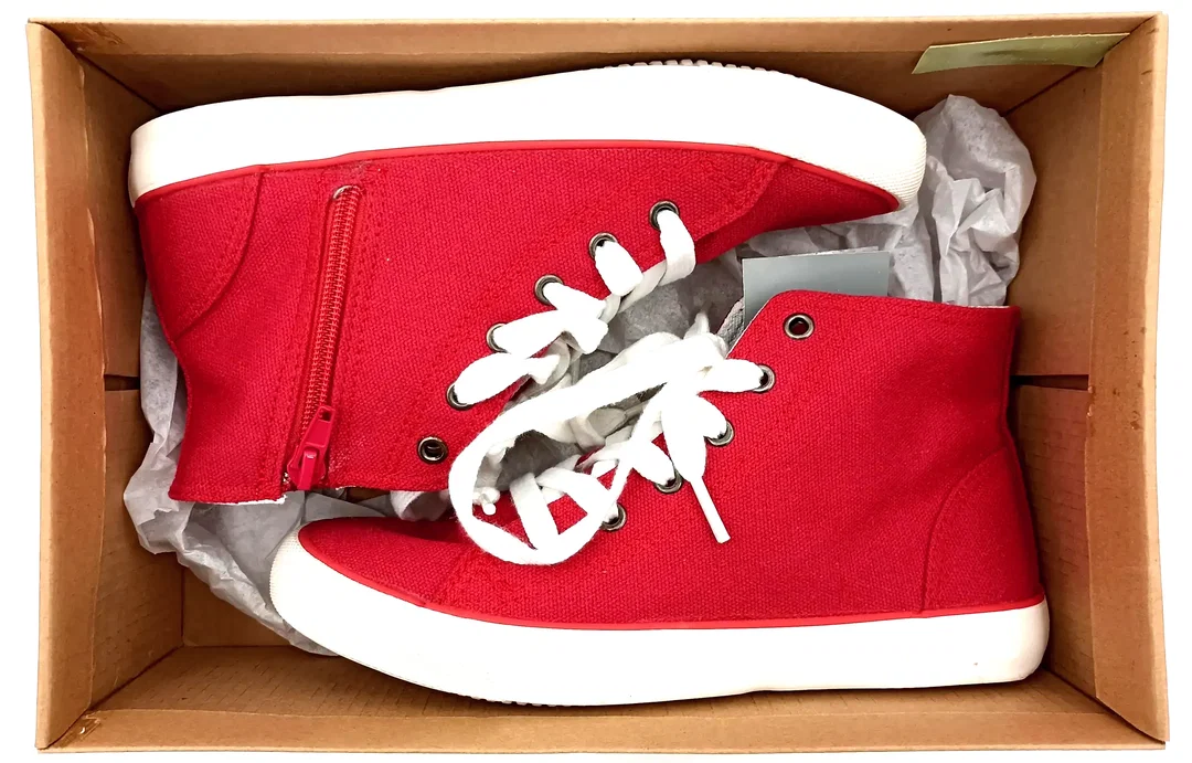 United Colors of Benetton Damen Sneakers rot Gr. 33 – Bild 2