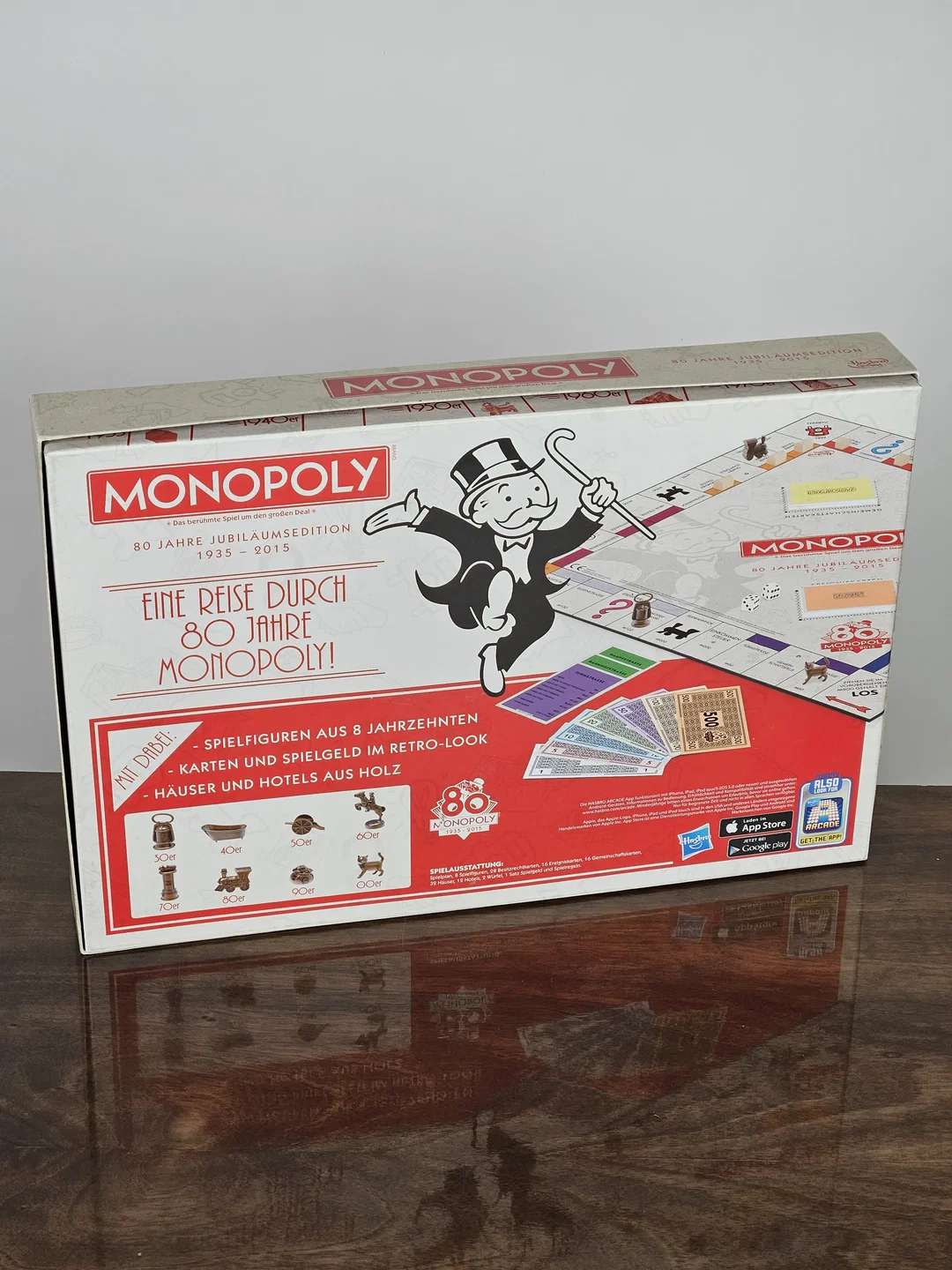 MONOPOLY 80 Jahre Jubiläumsedition - Gesellschaftsspiel - Hasbro  – Bild 2