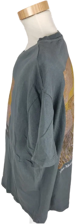 T-Shirt, kurzarm mit Rundhalsausschnitt, grau mit Aufdruck, Größe S - Bild 3