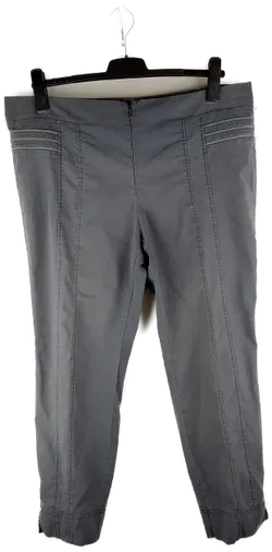 Stretchhose 'C&A', mit Gummizugbund und Zipp, grau mit Ziernähten, Größe 52 - Bild 1