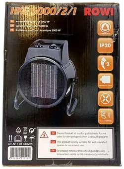 Rowi HKG 5000/2/1 Keramik-Heizgebläse (OVP) - Bild 2