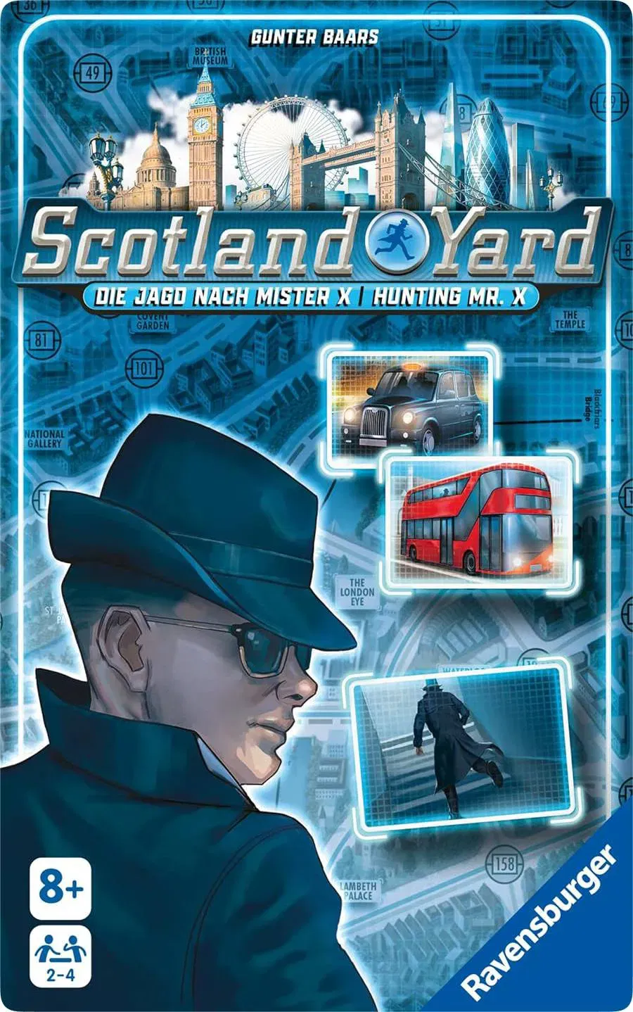  Scotland Yard, Mitbringspiel (Reisespiel / Brettspiel), Ravensburger 22451, Originalverpackt - Bild 4