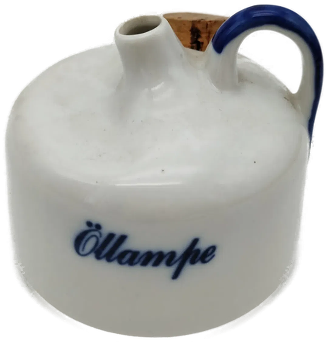 Keramik Öllampe mit Griff - vintage - Bild 1