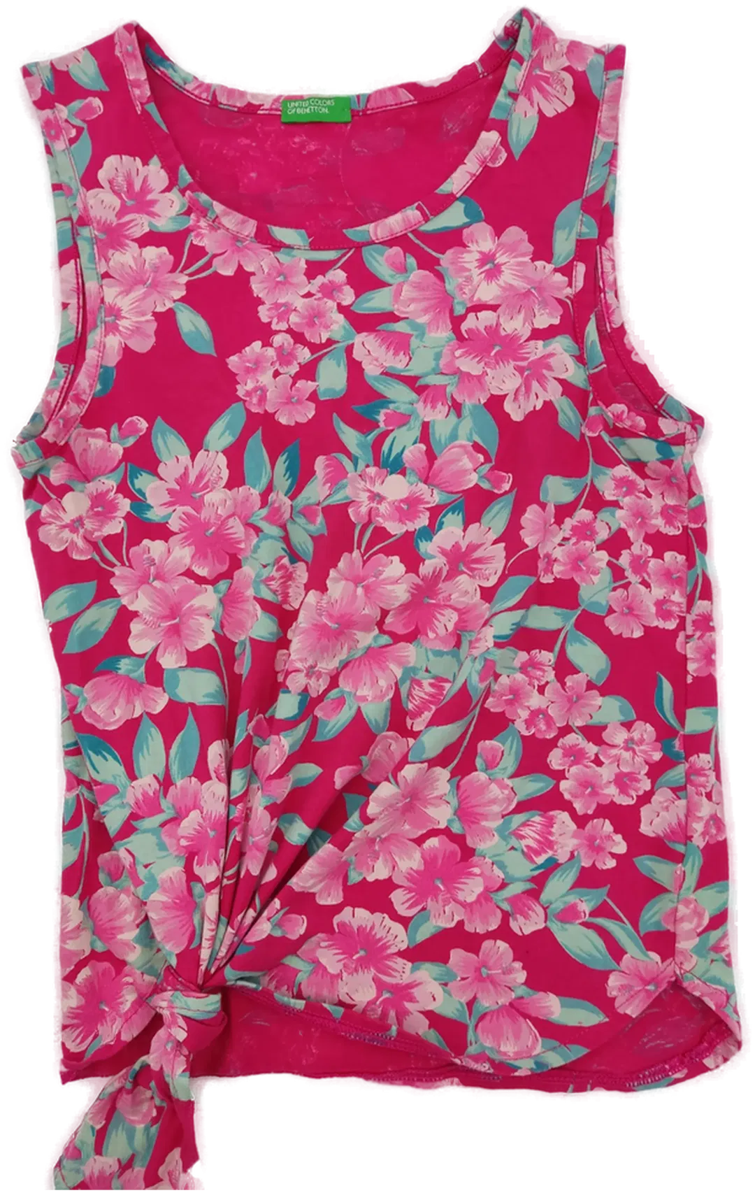 United Colors of Benetton Kinder Shirt Pink/geblümt Gr. XL (150 cm) - Bild 1