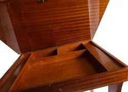 Schach-/Spieltisch mit Intarsien & Stauraumfach 45×35 cm, H 50 cm - Bild 5