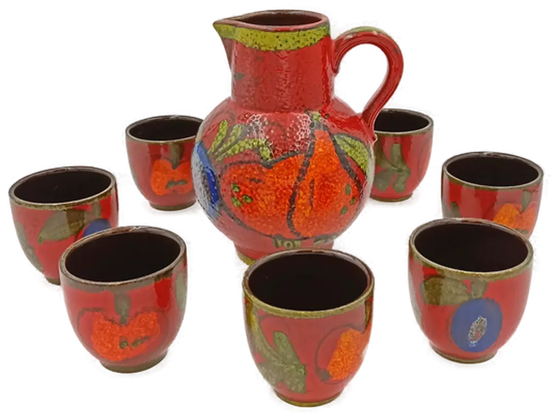 Scheurich Vintage Limonaden-Set (8-teilig) Model 410-20 W. Germany - Bild 4