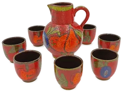 Scheurich Vintage Limonaden-Set (8-teilig) Model 410-20 W. Germany - Bild 1