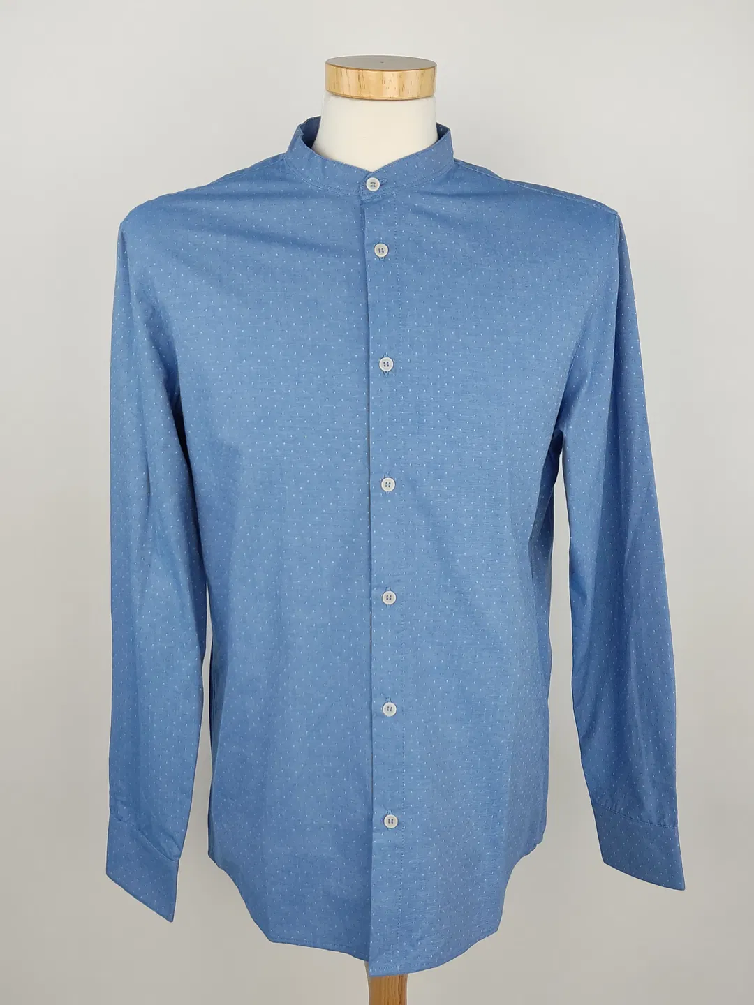 Givn Herren Baumwollhemd blau - M / 48 - Bild 4