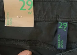 United Colors of Benetton Damen Jeans schwarz Gr. 29 – Vorschau 3