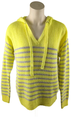 Damenpullover Jean Pascale | Gelb-Grauer Streifenlook – Vorschau 1