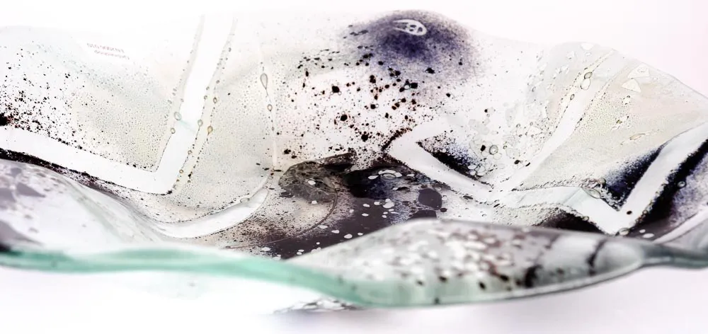 Exquisite große Glasschale - erstklassige Qualität – Bild 3