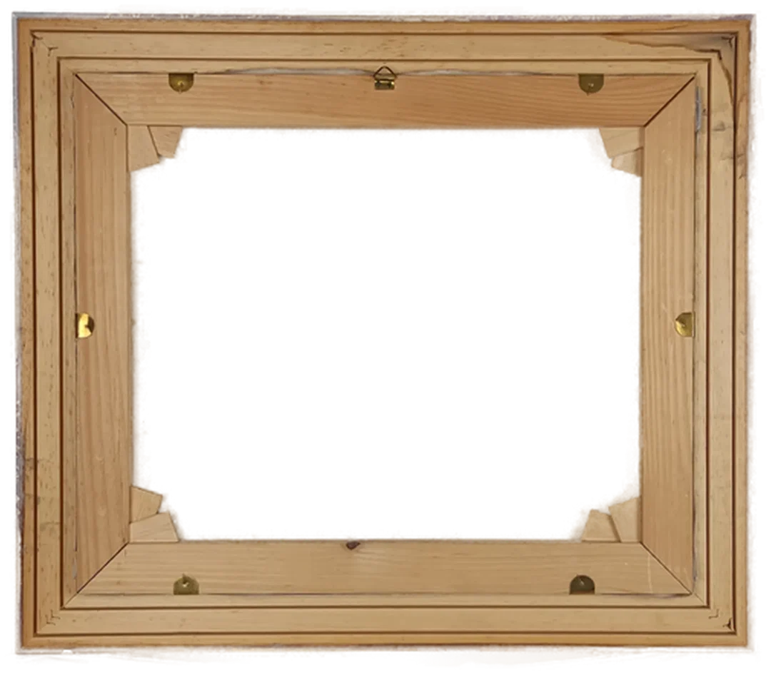 Ölgemälde Leinwand Silberrahmen | Einmaliges Unikat 62X54 cm – Bild 2