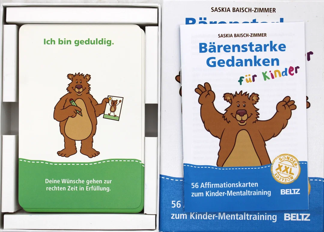 Bärenstarke Gedanken für Kinder – 56 Affirmationskarten zum Kinder-Mentaltraining (XXL Sonderedition) – Bild 2