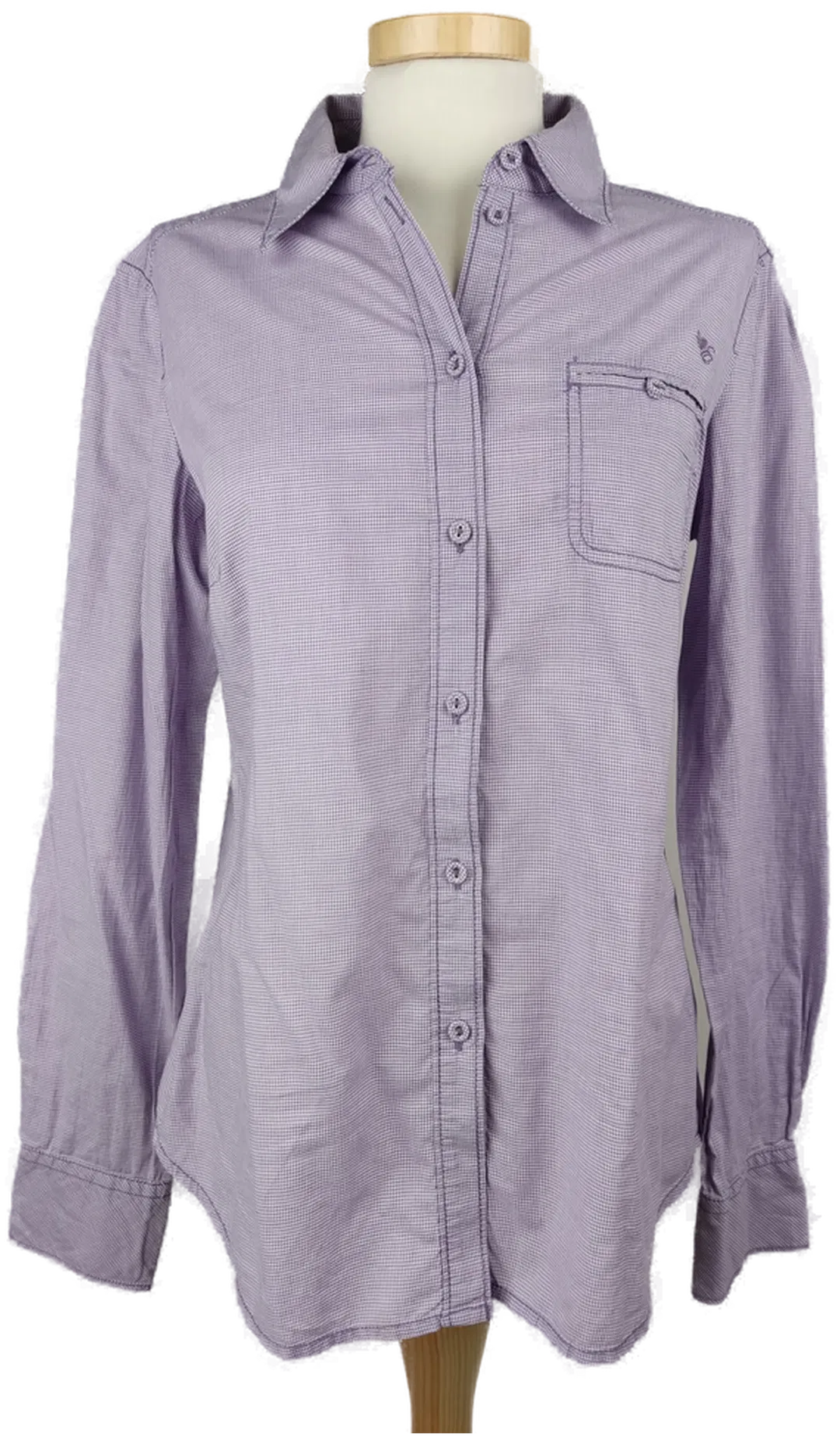 Esprit Damenbluse langarm fliederkariert- 36/S - Bild 4