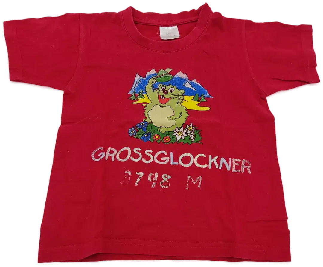 B&C Kinderkurzarm T-Shirt rot - 98-104 - Bild 1
