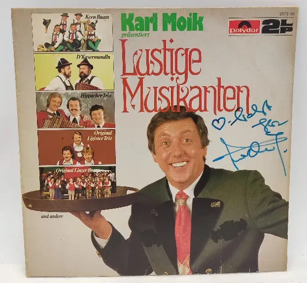 Langspielplatte - Kalr Moik präsentiert Lustige Musikanten - Doppelalbum - Bild 1