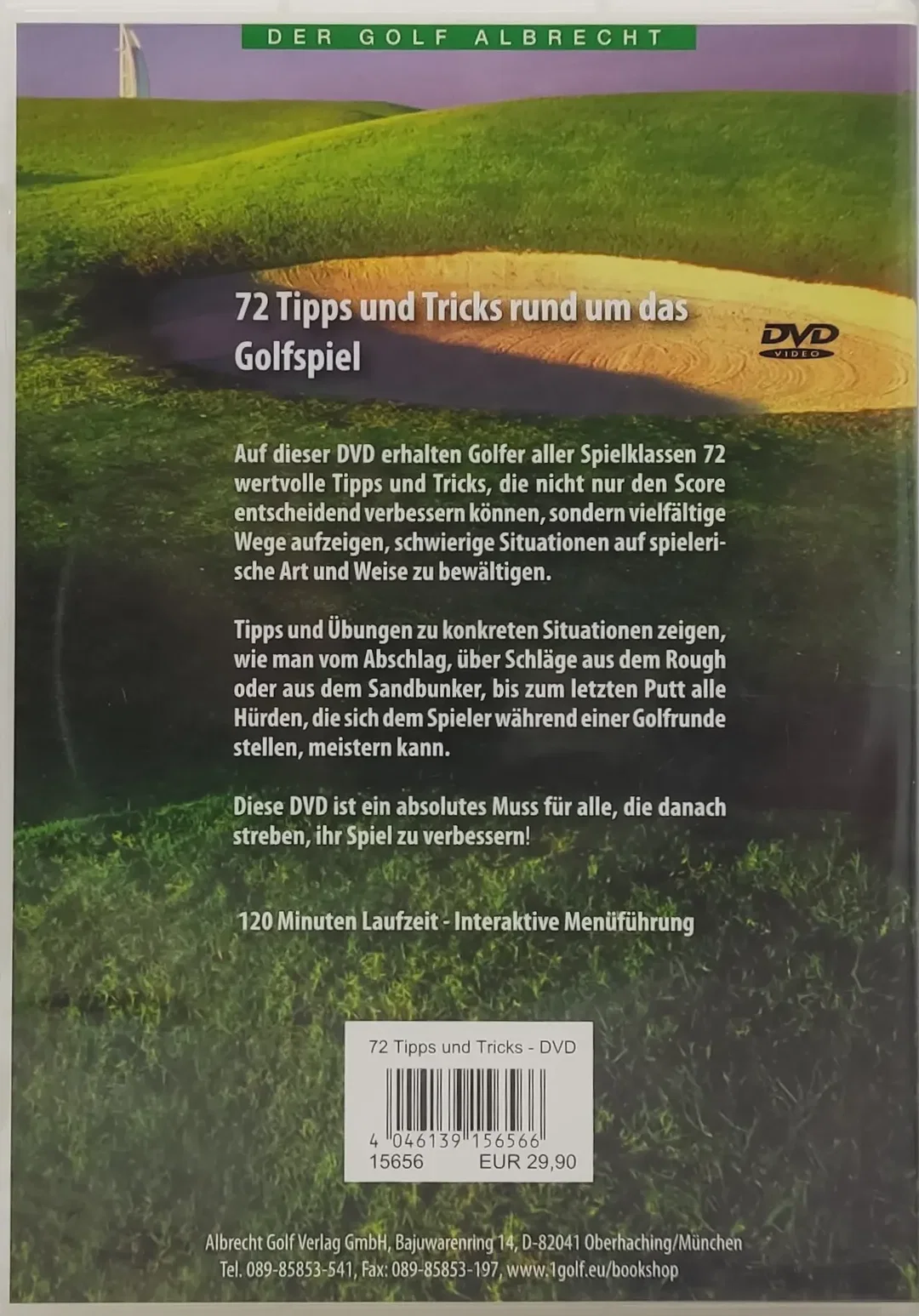 DVD "72 Tipps und Tricks rund um das Golfspiel" Der Golf Albrecht – Bild 2