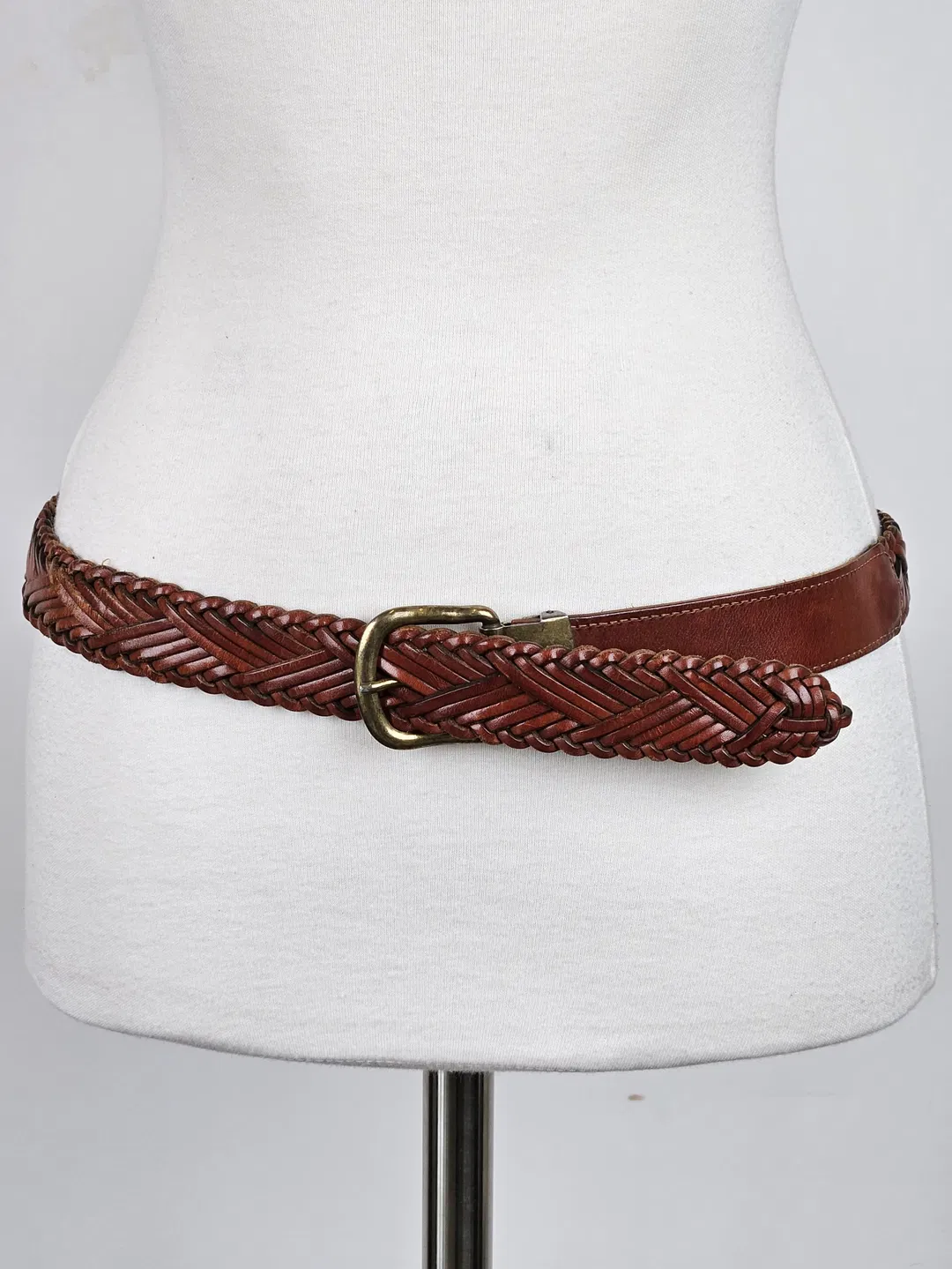 Damen Leder Flechtgürtel - Länge ca. 120 cm - Bild 4
