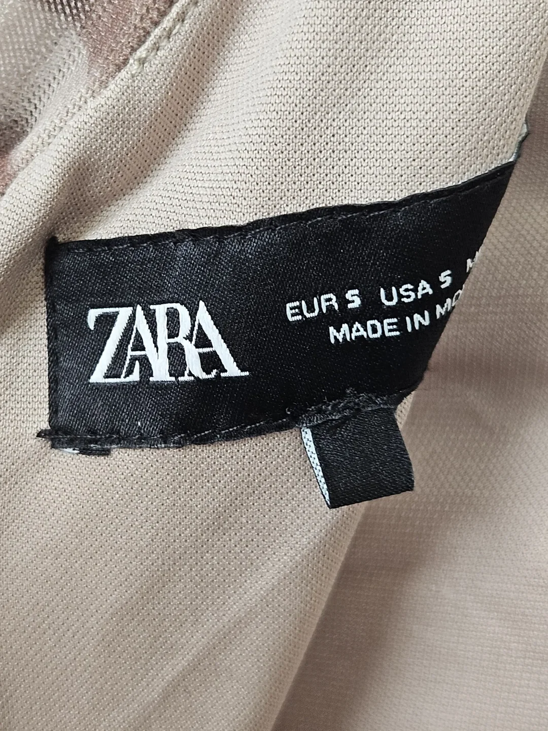 ZARA Damen Maxikleid mit Animal Print, braun - Gr. S – Bild 5