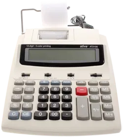 Ativa AT2100 – Tischrechner mit Druckfunktion + 2 neue Kassarollen - Bild 2