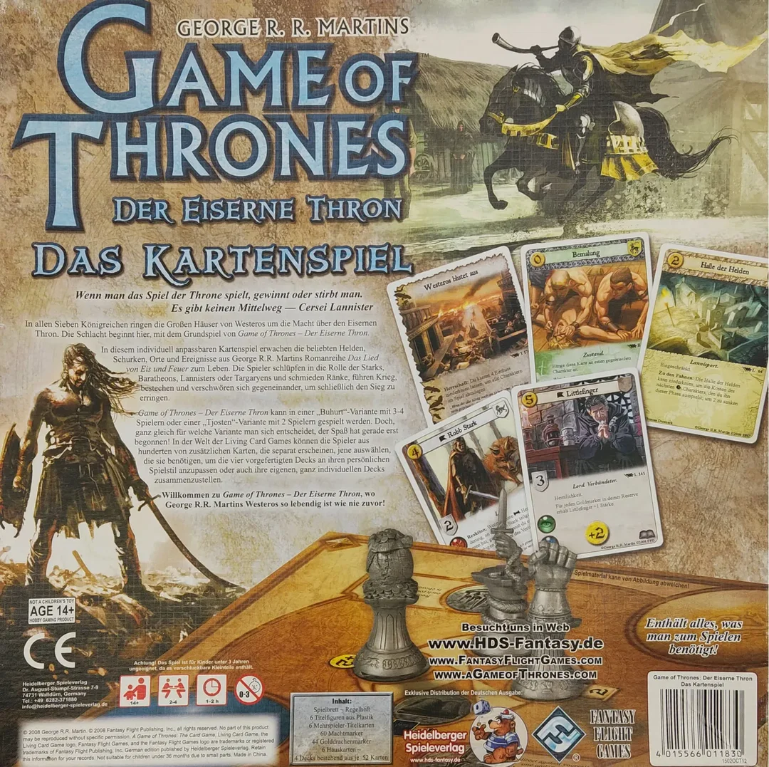 Game of Thrones - Das Kartenspiel - Der eiserne Thron - Fantasy Flight Games – Bild 2
