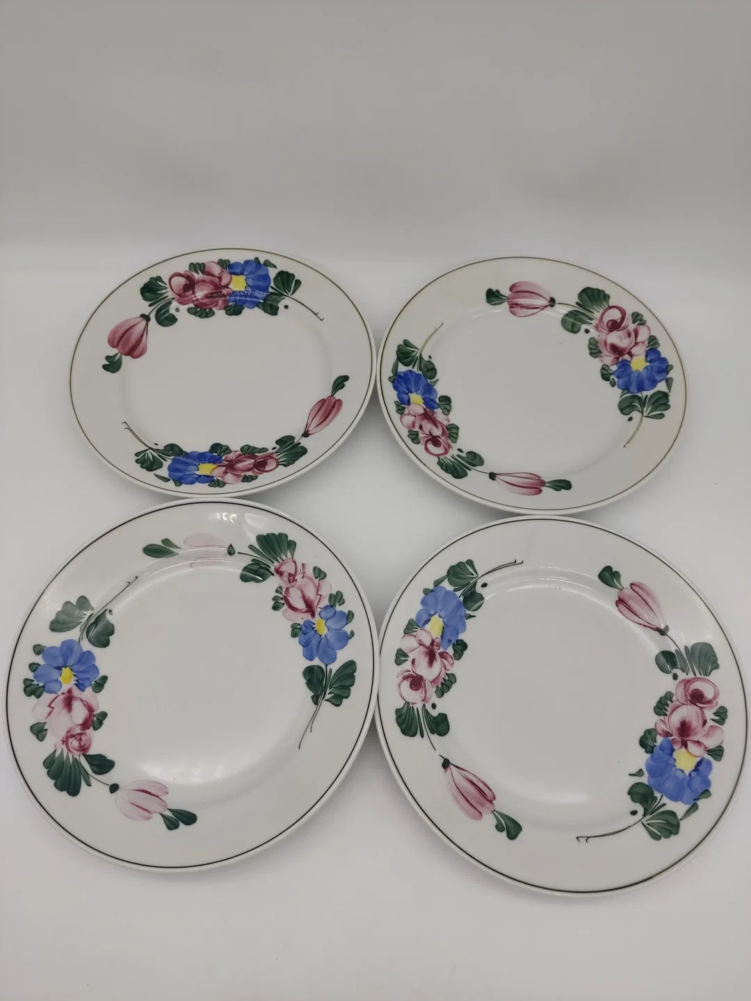 Lilien Porzellan - Kleines Set - Fleisch/Suppenteller & Krug 'Alpenflora', 8 Teile – Bild 3