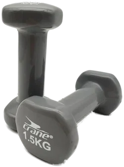 crane Kurzhantel SET - je 1.5kg / Gummibeschichtung - Bild 1