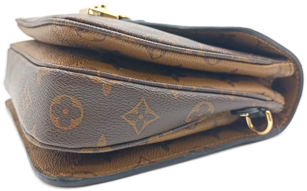 Luis Vuitton Metis Monogram Reverse Pochettee Umhängetasche braun  – Bild 7