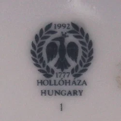 Hollóháza Porzellanvase 30,5 cm – Art Deco / Jugendstil Motiv – Ungarn – 1. Wahl – Vorschau 3