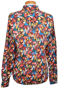 Dantendorfer Damen Leinen Bluse, multicolor - Gr. XS  - Bild 2