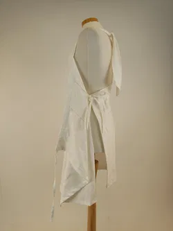 Kochschürze Stoff, weiß, Größe: 36-38 - Bild 3