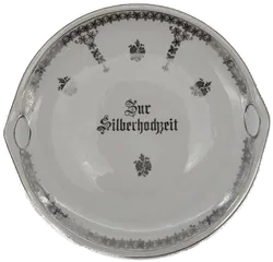 3-tlg. Tafelservice Sonstige Silberhochzeit | Festliches Andenken - Bild 2