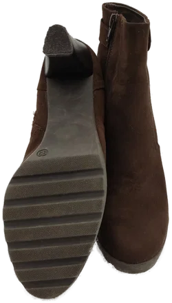 Damen Stiefeletten  Rauhleder braun - Gr. 39 - Bild 4