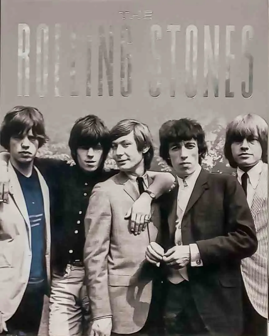 The Rolling Stones – Nostalgisches Band-Poster XL (Portrait-Motiv, S/W-Optik) – Bild 1