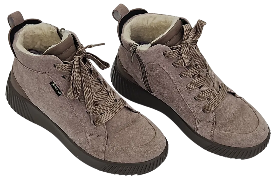 ara GORE-TEX Damen Stiefeletten Davos moon, grau - Gr. 37,5 - Bild 4